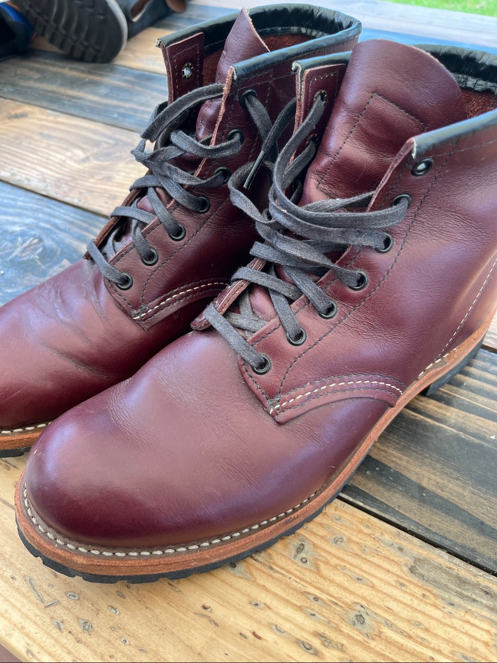 Red Wings Men size 7.5 red leather Ankle Boots woman 9 ( Euro 40) - Picture 6 of 9